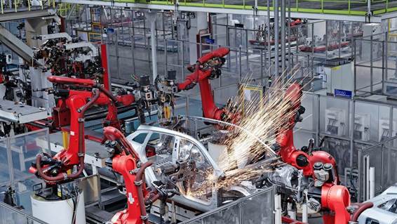 Una planta de producción de Leapmotor en China.