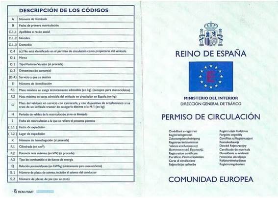 permiso de circulación