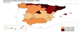 Así son los sueldos españoles: el más frecuente es de 17.482 euros y los más bajos están en la hostelería